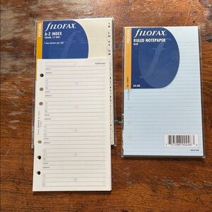 Personal Filofax refills
